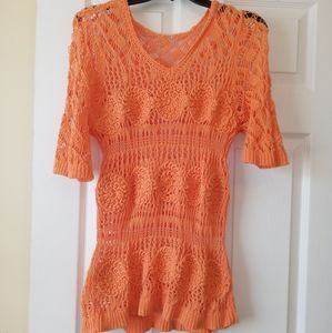 C.J Banks Opened Weave Sweater, Size Medium!